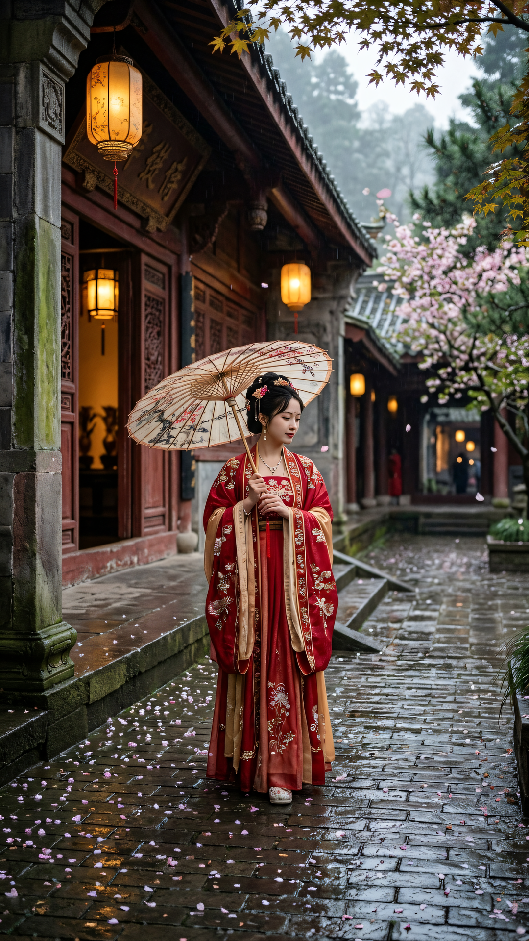 一花一世界,一叶一如来。春雨洗尘埃,本心无去来。