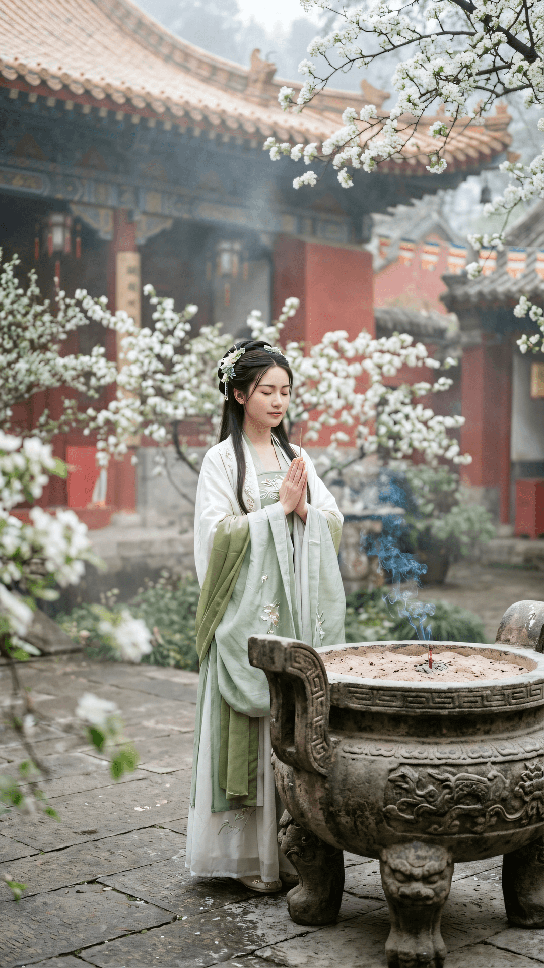生死如朝露,英魂映晚霞。清明风动处,遍地长生花。