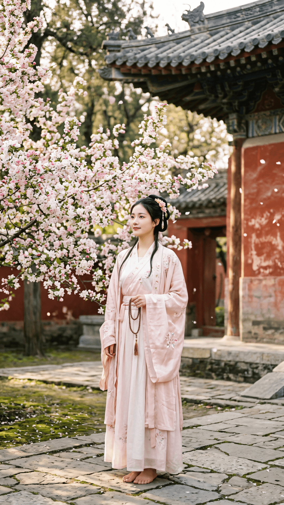万点红芳随水去,一炉清篆绕空生。若教识得本来面,莫向春深叹落英。
