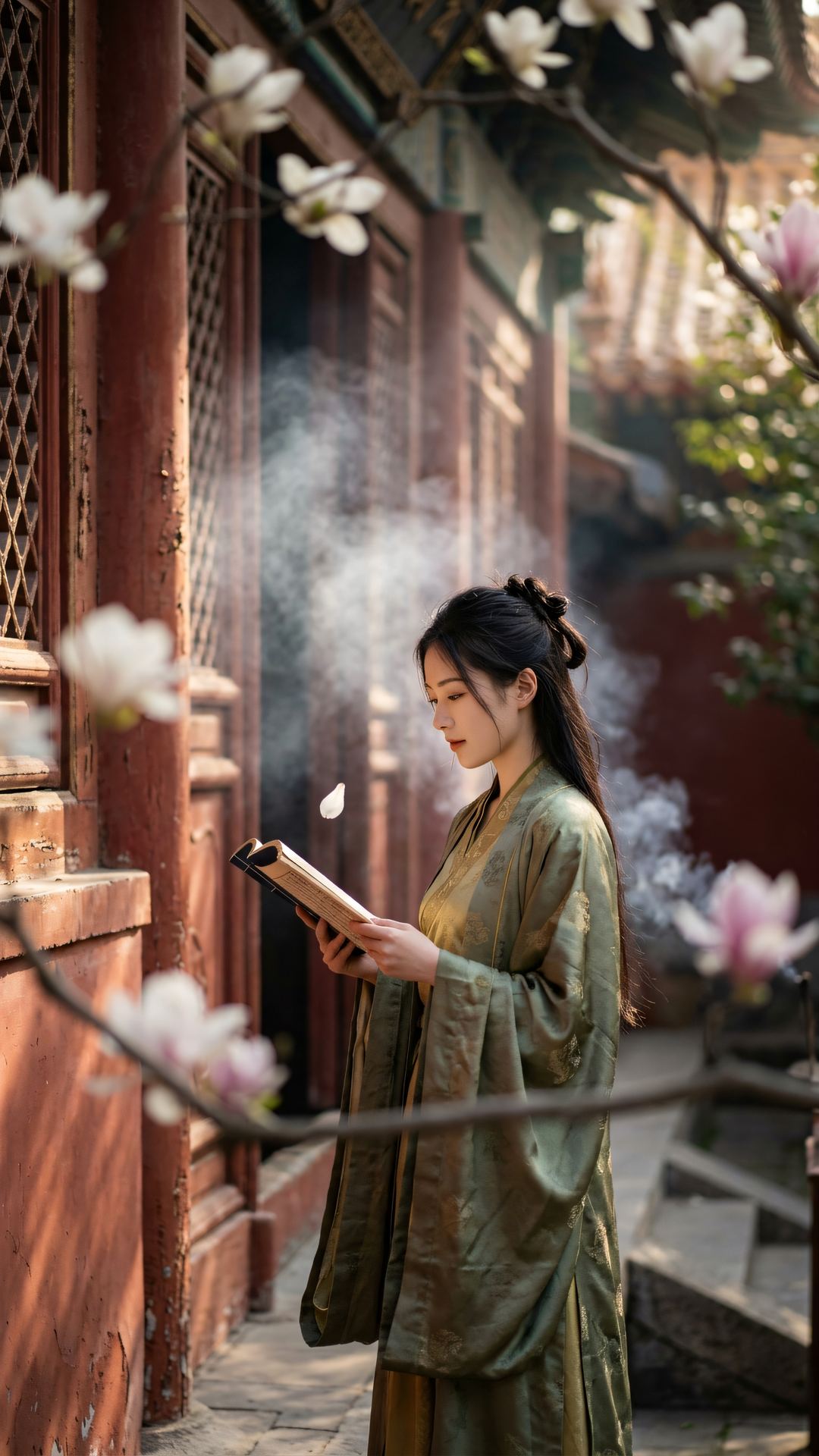 般若如春花,遍开无尽意。心随书卷展,法在芳草间。
