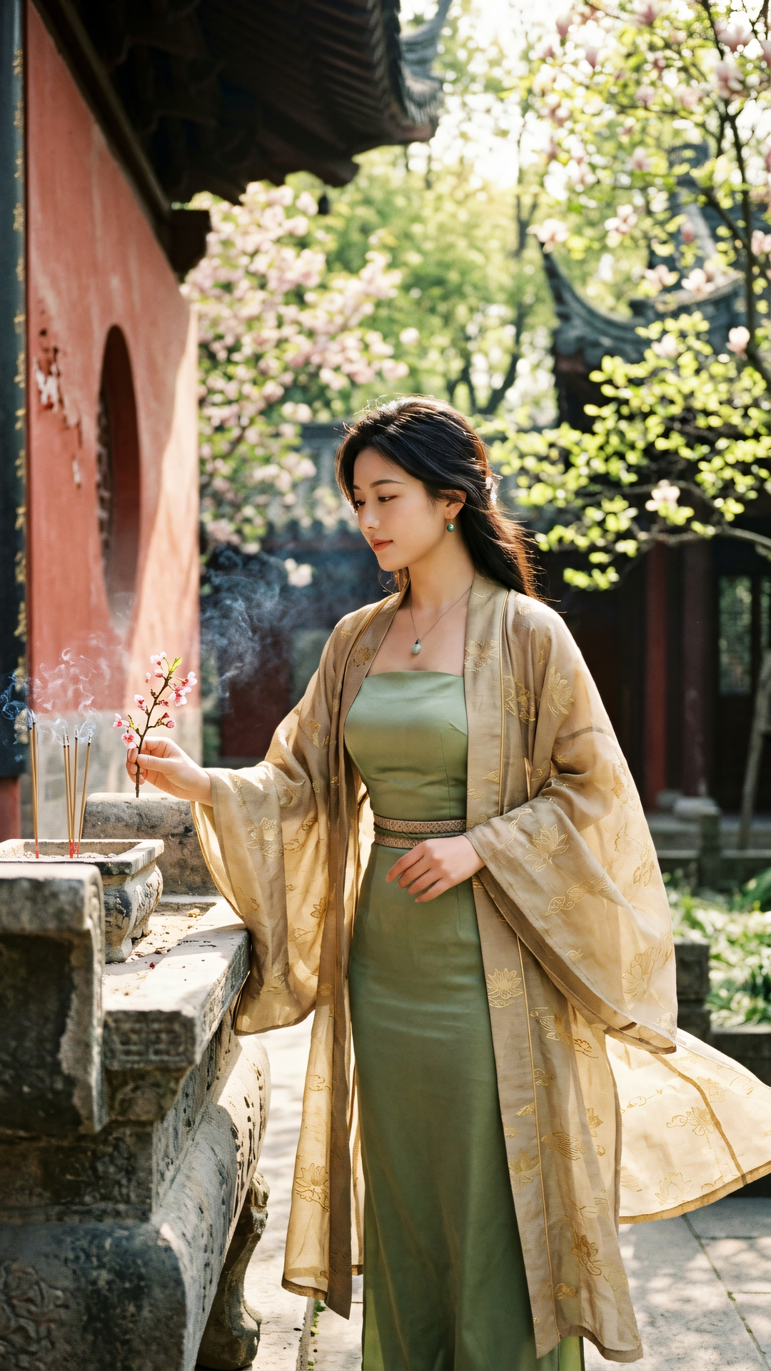 心如春木常青,念若烈火当燃。不随时光而老,唯在愿力中新。