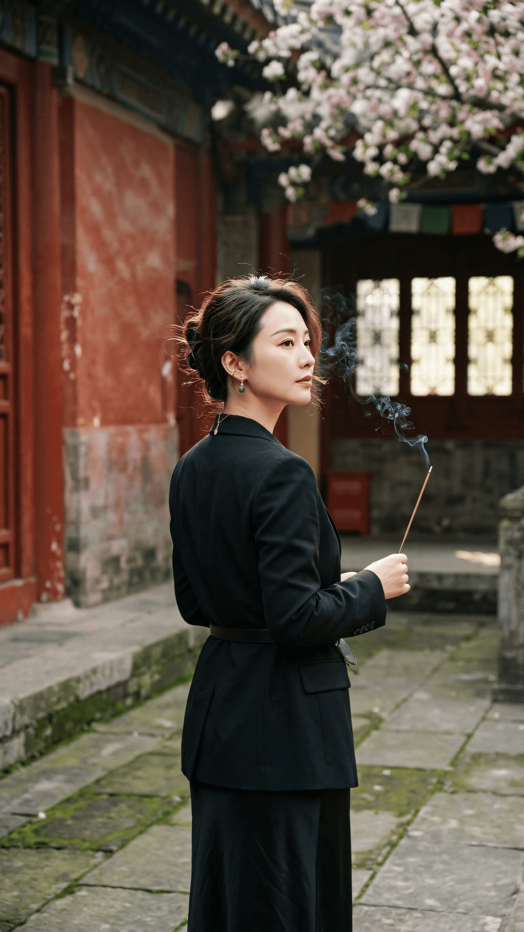 身如逆旅,百岁须臾。药师如来,照破忧苦。莫道桑榆晚,心灯亦如初。