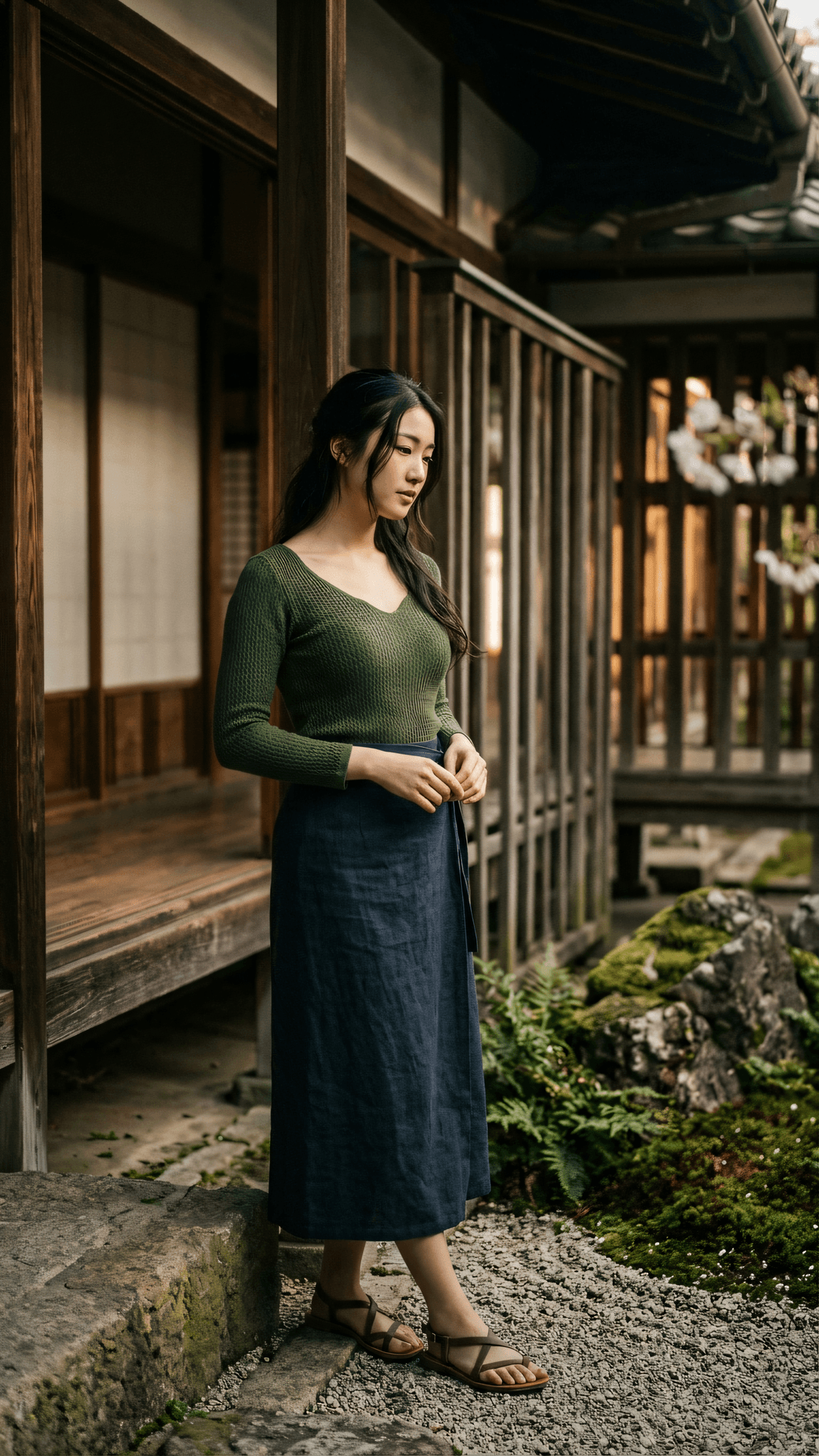 虚名剥落见真淳,退步原来是向前。功成身退非虚掷,化作慈光润世间。