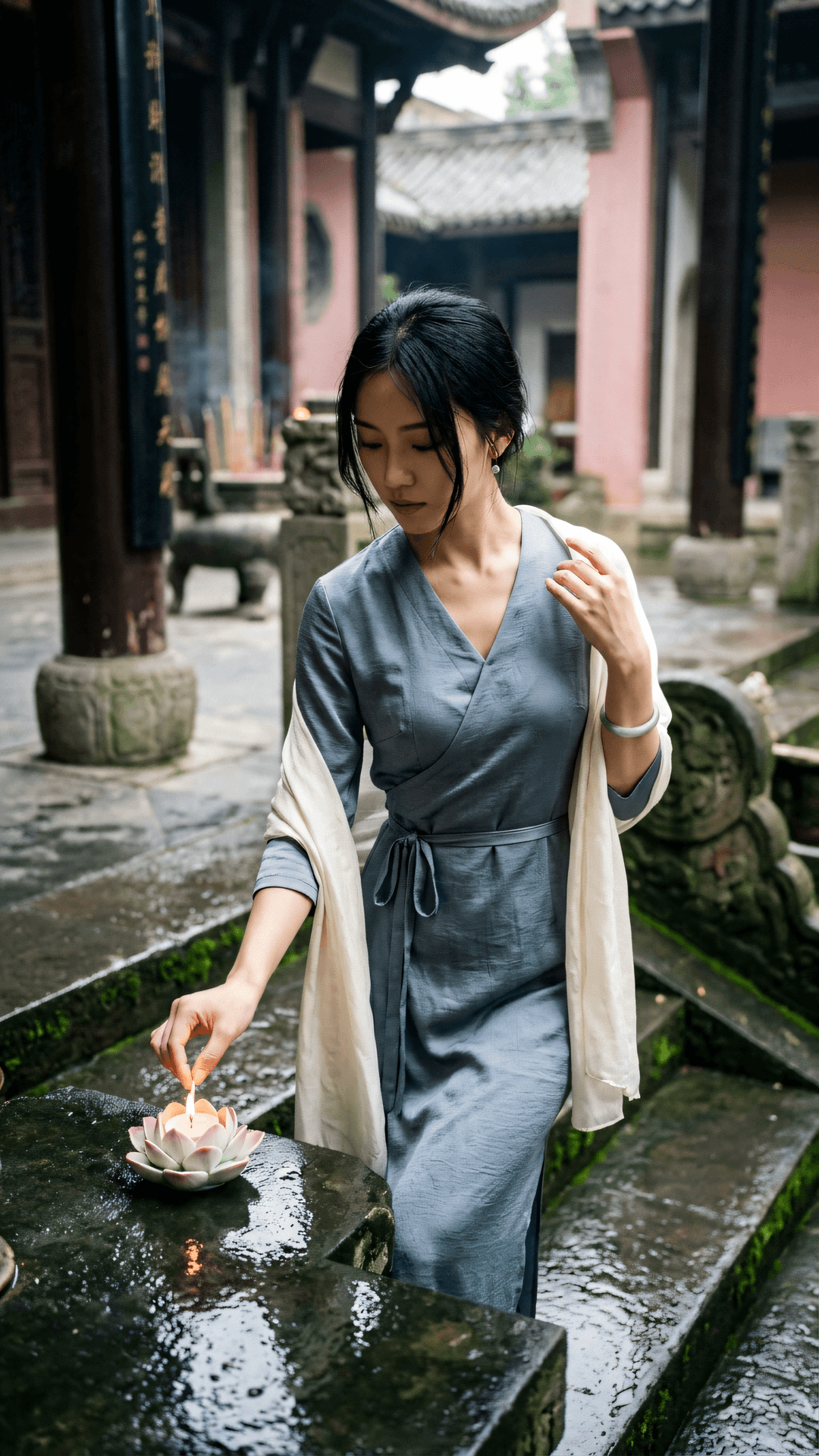一室之内,若执我慢,则言语如针。若修忍辱,则烦恼如雨,落地即尘,转瞬清凉。
