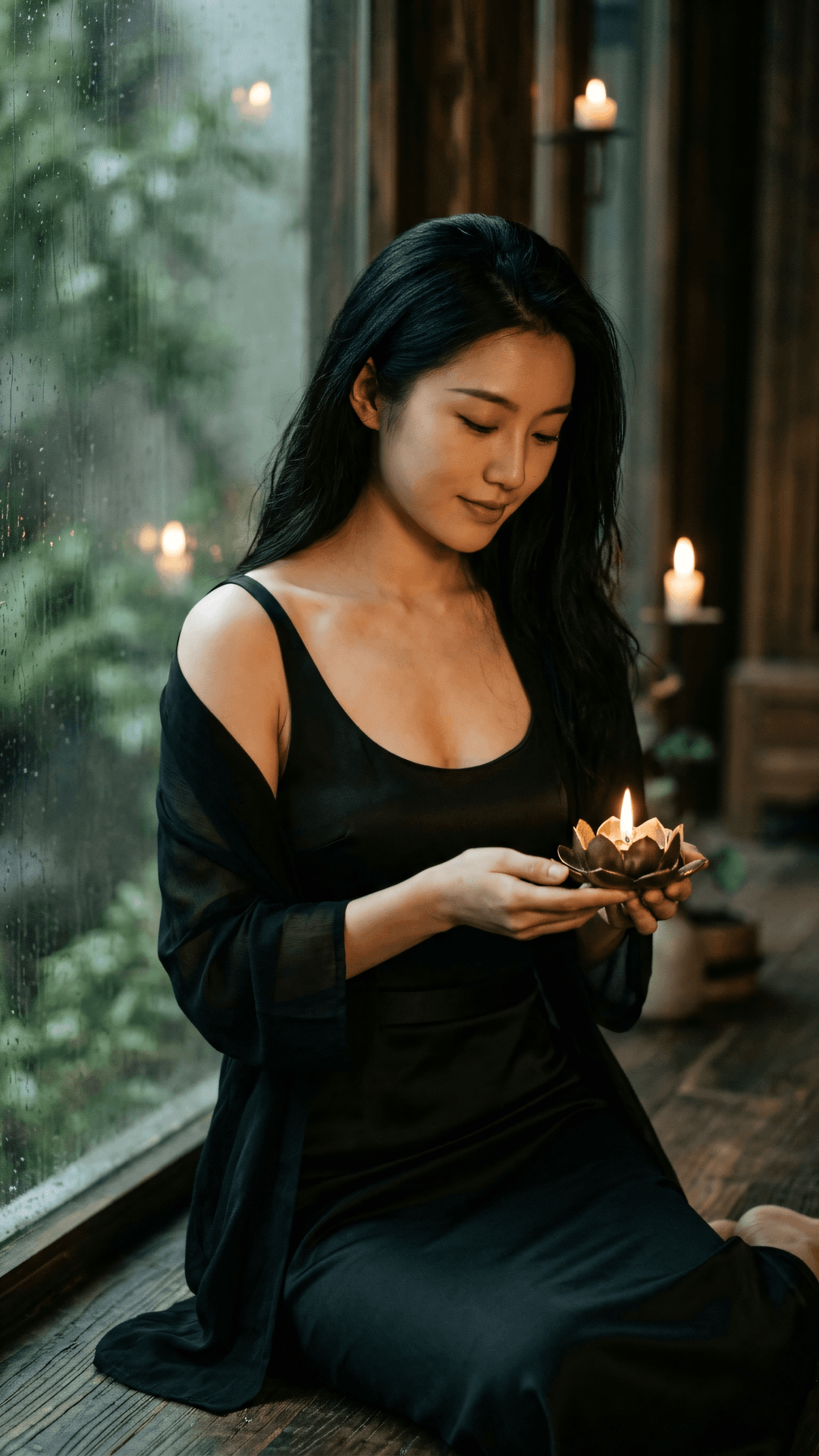 生如电光,命似悬丝。世间纷扰终归寂,唯有慈悲映心灯。