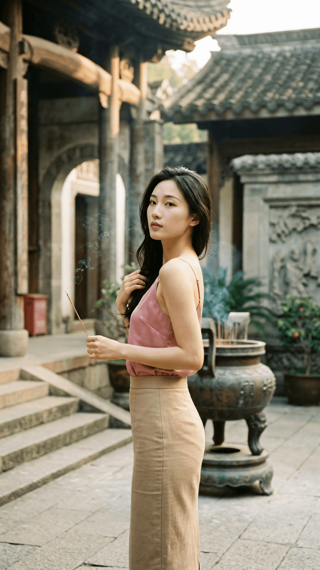 万缘放下,莫向人前争高下。且向心头觅清凉,此身本是如来座。