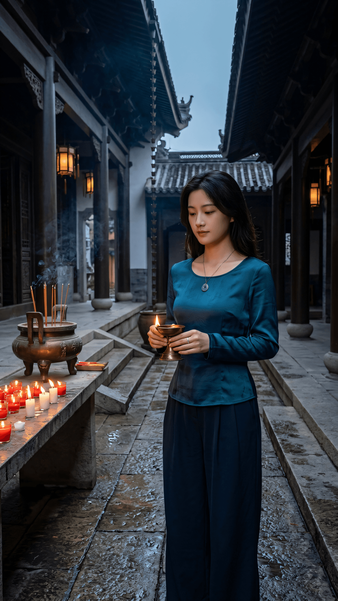 算计不如天意,心宽何处不宁。于这雨夜燃灯独坐,不问世间浮名,只修当下片刻安宁。