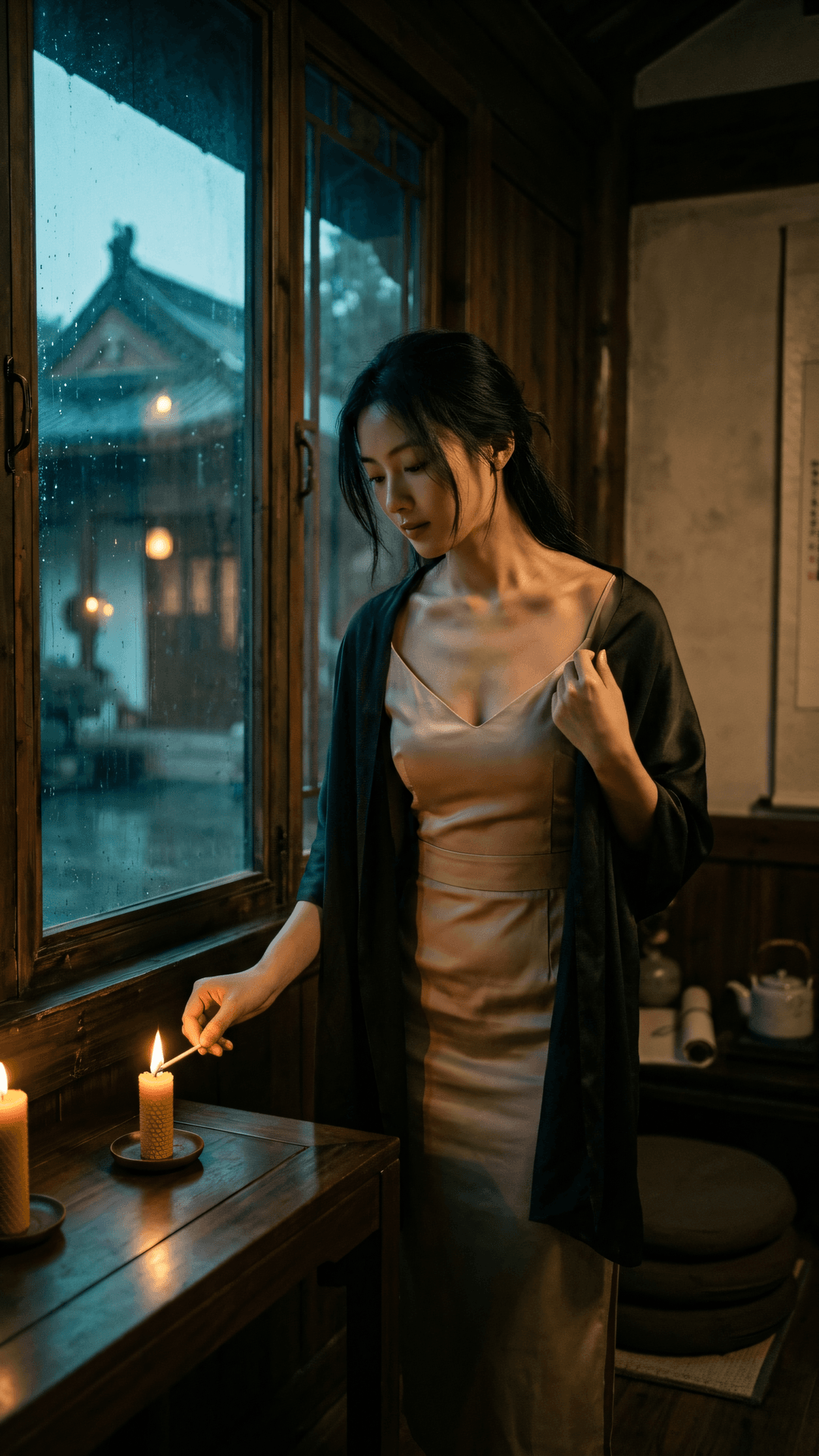 药师琉璃光映身,腰酸背痛亦归真。莫教怒火焚筋骨,散步经行自可亲。