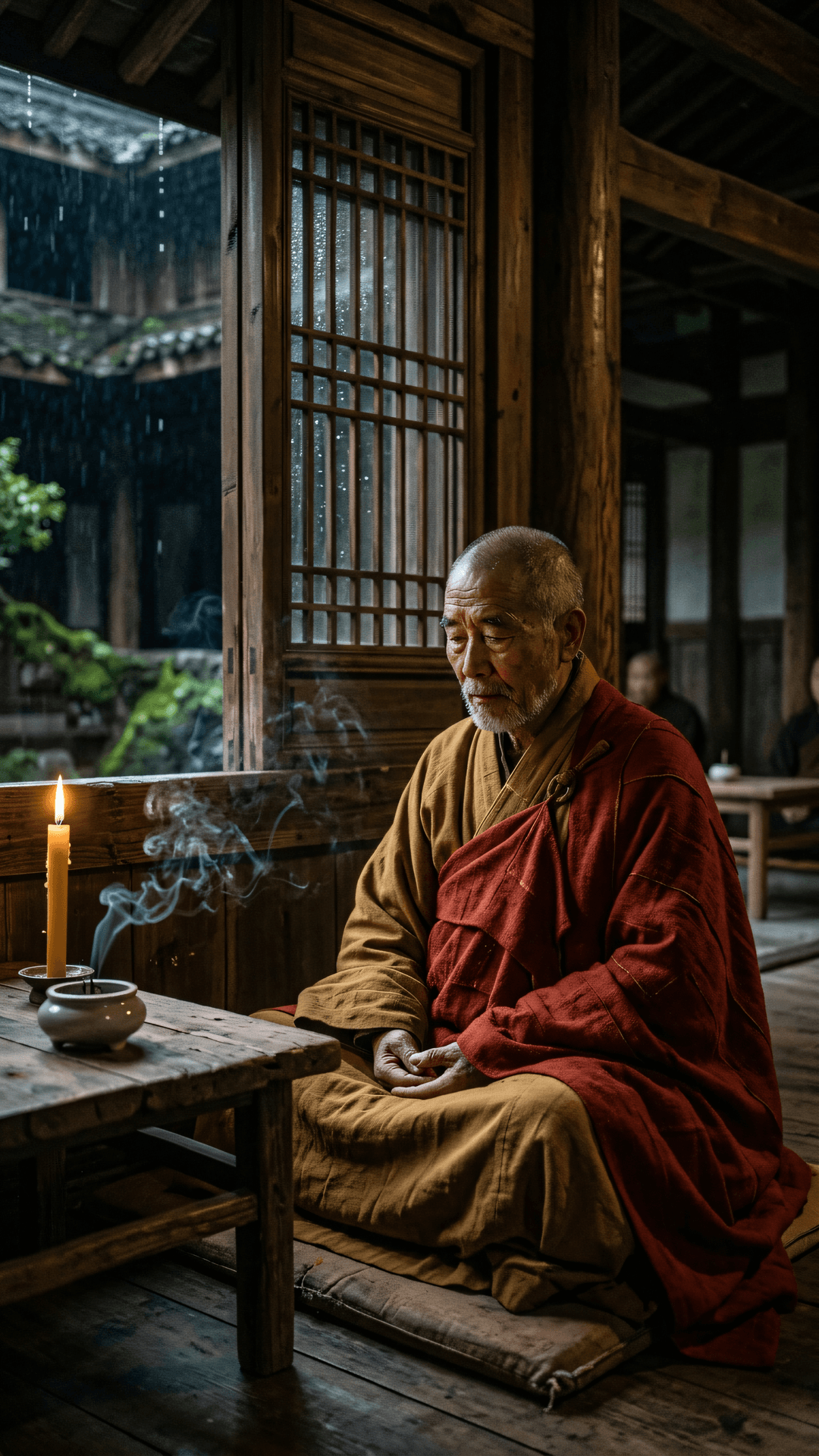 父子因缘,如风拂柳,聚散有时。与其苦等归人,不如心生宏愿,各自了业。