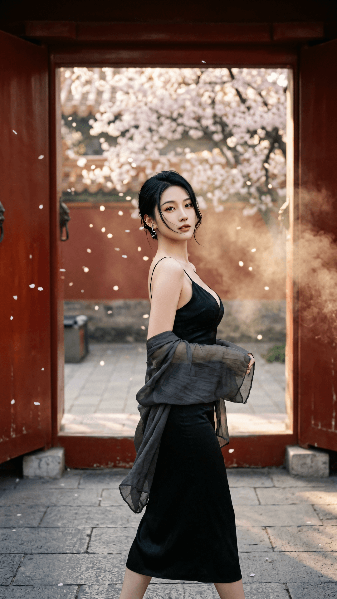 晚霞不没孤云影,枯木犹含一瓣香。结缘当存清净念,随风散聚两无妨。